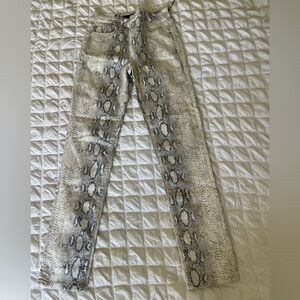 Joe's Jeans The Luna high rise cigarette in pristine snake